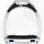 Flex-On Aluminium Stirrups Silver Aluminium - Navy - Ultra Grip Included