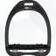 Flex-On Aluminium Stirrups Black Aluminium - Grey - Ultra Grip Included