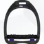 Flex-On Aluminium Stirrups Black Aluminium - Navy - Ultra Grip Included