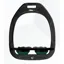 Flex-On Green Composite Stirrups Ultra Grip Inclined Black - Dark Green - Black