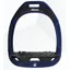 Flex-On Green Composite Stirrups Ultra Grip Inclined Navy - Black - Black