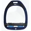 Flex-On Green Composite Stirrups Ultra Grip Inclined Navy - Light Blue - Black