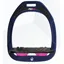 Flex-On Green Composite Stirrups Ultra Grip Inclined Navy - Pink - Black