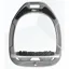 Flex-On Green Composite Stirrups Ultra Grip Inclined Silver Grey - Grey - Grey