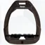 Flex-on Safe-on Stirrups Brown - Black - Ultra Grip Inclined - Black