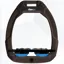 Flex-on Safe-on Stirrups Brown -  Blue - Ultra Grip Inclined - Black