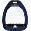 Flex-on Safe-on Stirrups Navy - Black - Ultra Grip Inclined - Black