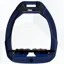 Flex-on Safe-on Stirrups Navy - Dark Blue - Ultra Grip Inclined - Black