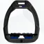 Flex-on Safe-on Stirrups Black - Dark Blue - Ultra Grip Inclined - Black