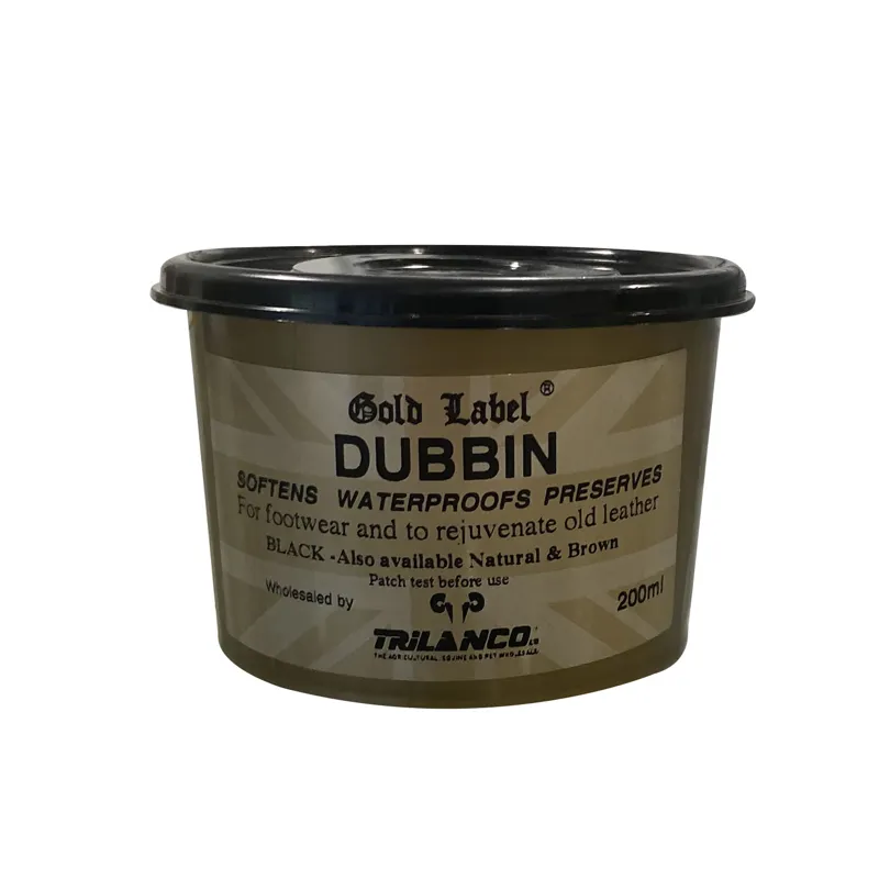Gold Label 200g Black Dubbin 