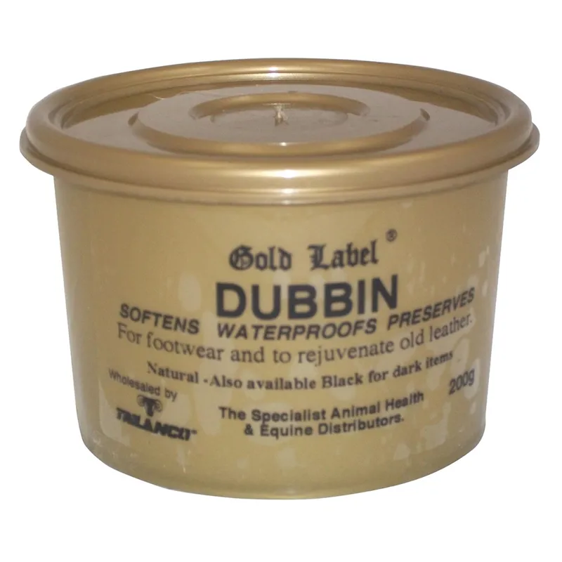 Gold Label 200g Natural Dubbin Natural
