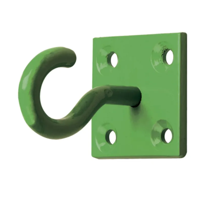 Perry Equestrian 2-pack Chain Hook on Plate in Green