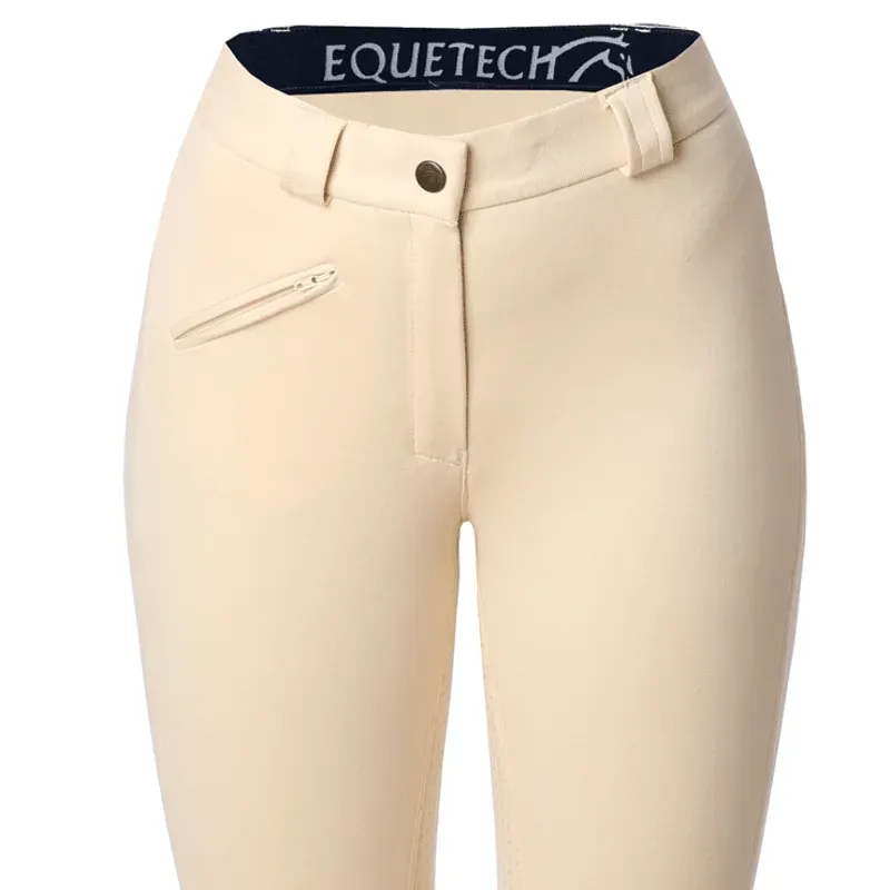 Equetech Grip Seat Breeches in Pale Yellow-2