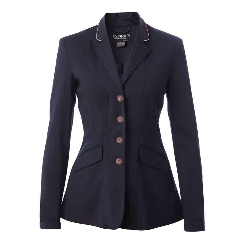 Equetech Jersey Deluxe Competition Jacket in Navy/Rose Gold