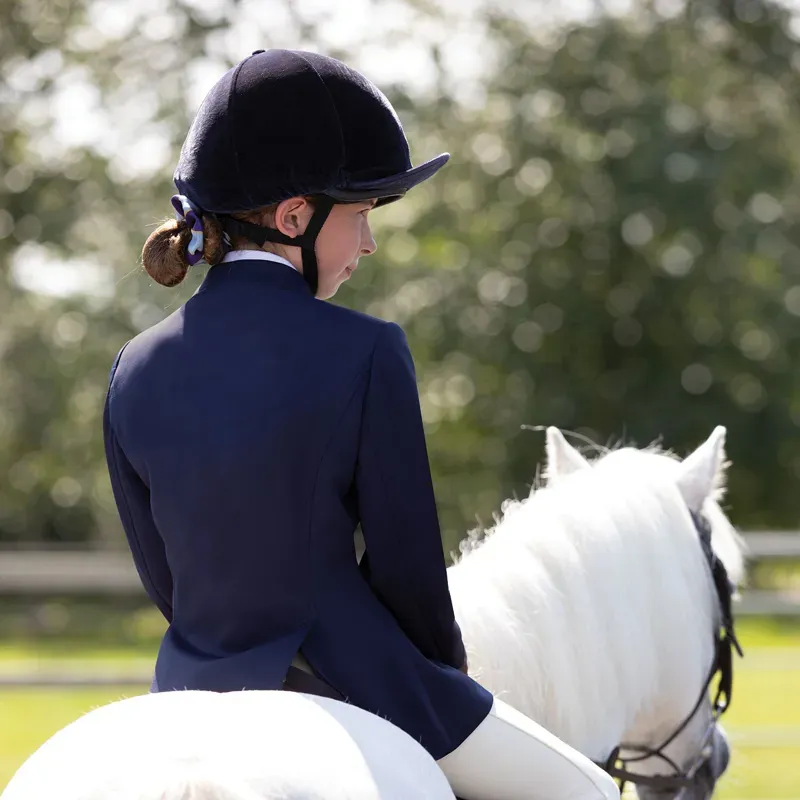 Equetech Junior Jersey Deluxe Competition Jacket in Navy-1