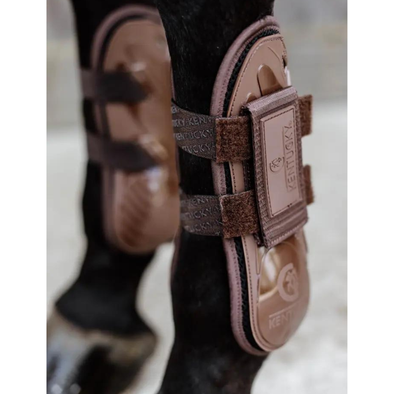 Kentucky Bamboo Tendon Boots Velcro Brown-4