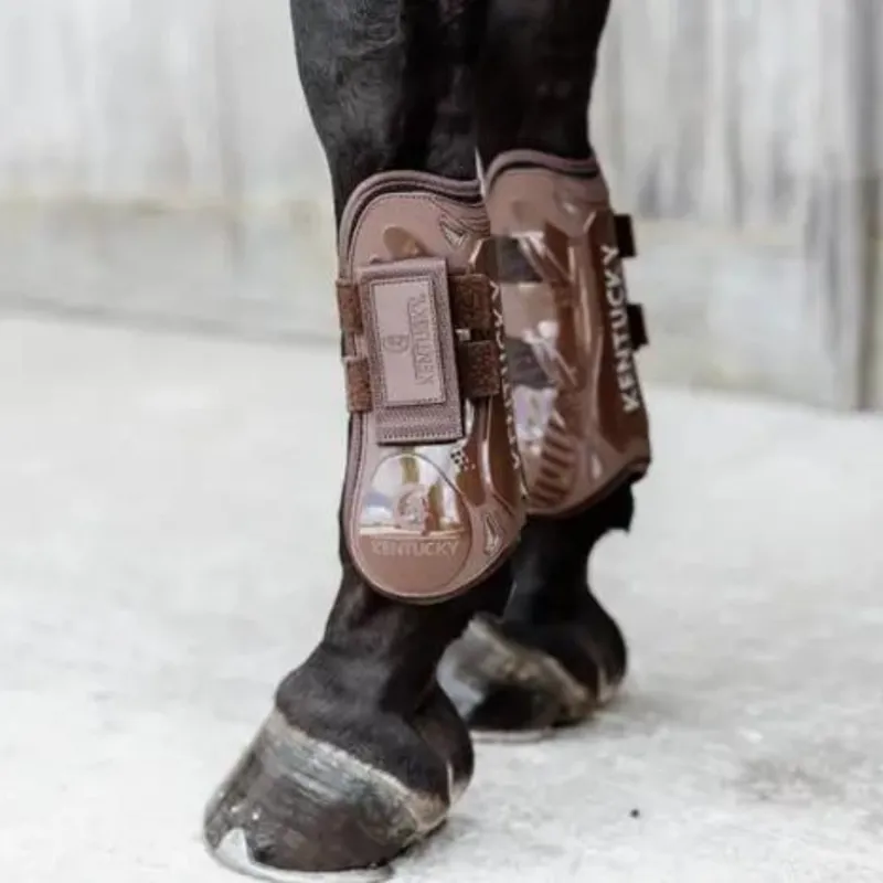 Kentucky Bamboo Tendon Boots Velcro Brown