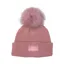 Kentucky Beanie Hat Pompom Fur Old Rose