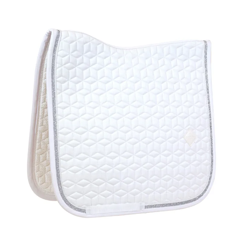 Kentucky Dressage Saddle Pad Glitter Rope White/White-1