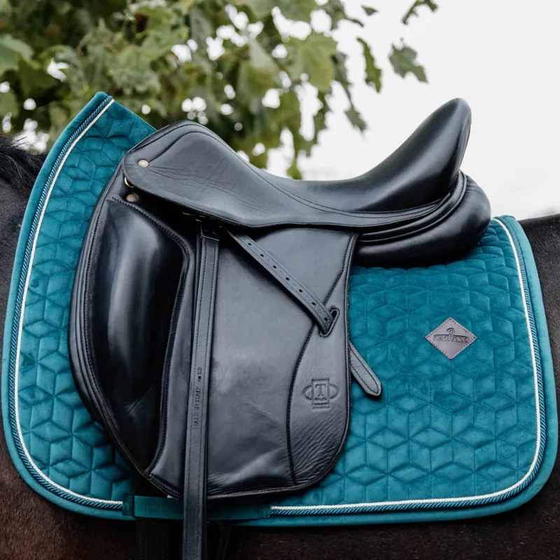 Kentucky Dressage Velvet Saddle Pad Emerald