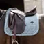 Kentucky Dressage Velvet Saddle Pad Light Blue