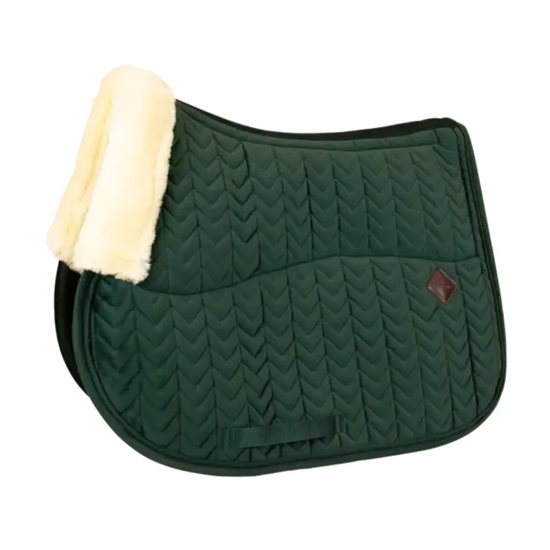 Kentucky Horsewear Skin Friendly Velvet Saddle Pad Pine Green