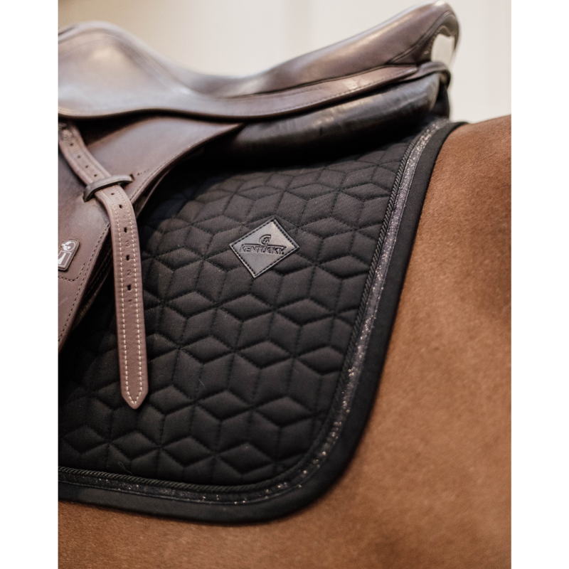Kentucky Jumping Glitter Rope Saddle Pad Black-2