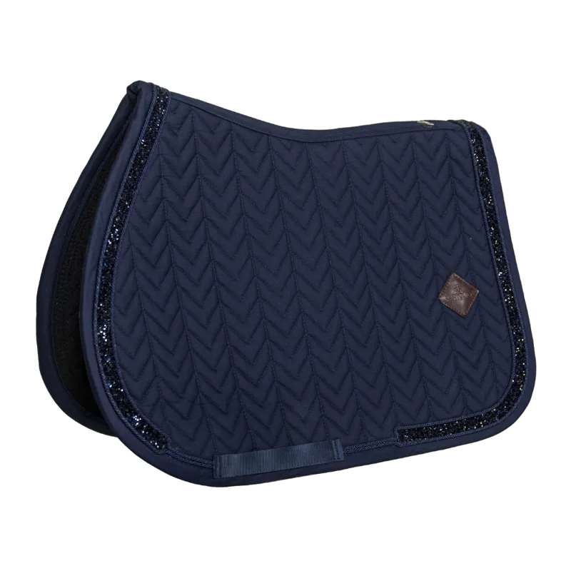 Kentucky Jumping Glitter and Stone Saddle Pad Navy