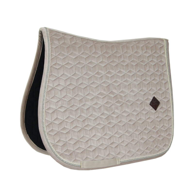 Kentucky Jumping Velvet Saddle Pad Basic Beige-2