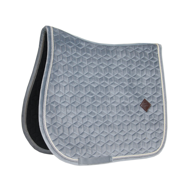 Kentucky Jumping Velvet Saddle Pad Basic Grey-1