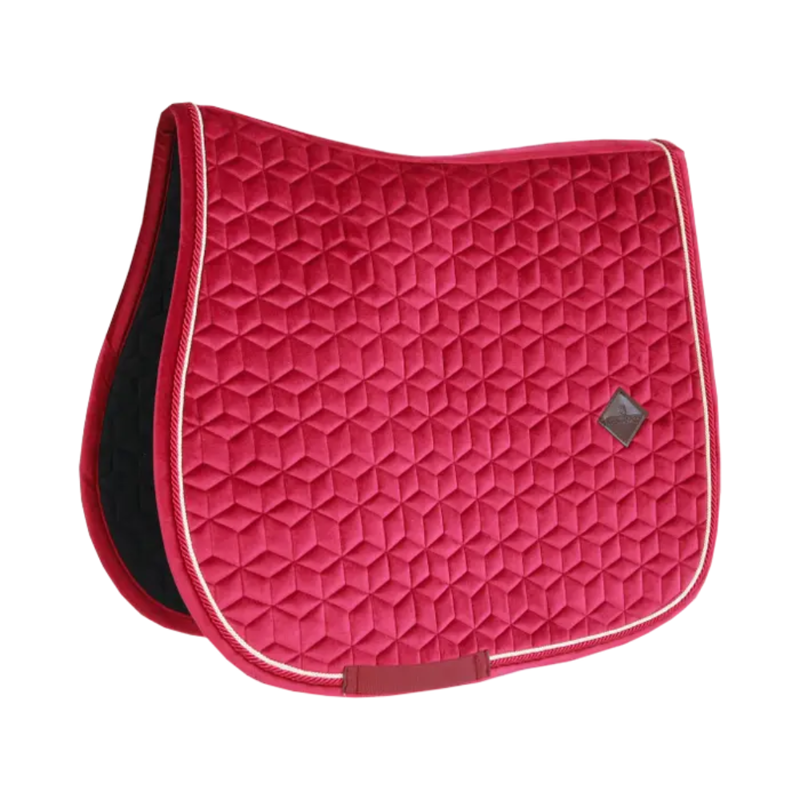 Kentucky Jumping Velvet Saddle Pad Fuchsia-1