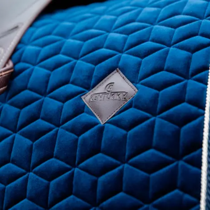 Kentucky Dressage Velvet Saddle Pad Basic Navy-1