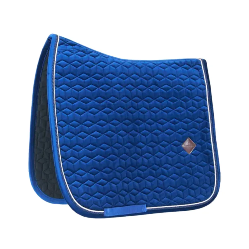 Kentucky Dressage Velvet Saddle Pad Basic Navy