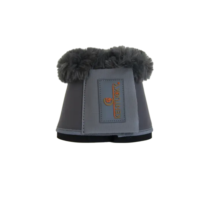 Kentucky Sheepskin Leather Overreach Boots Grey Grey-1