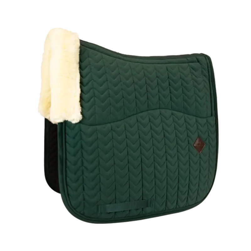 Kentucky Skin Friendly Saddle Pad Velvet Dressage Pine Green-1
