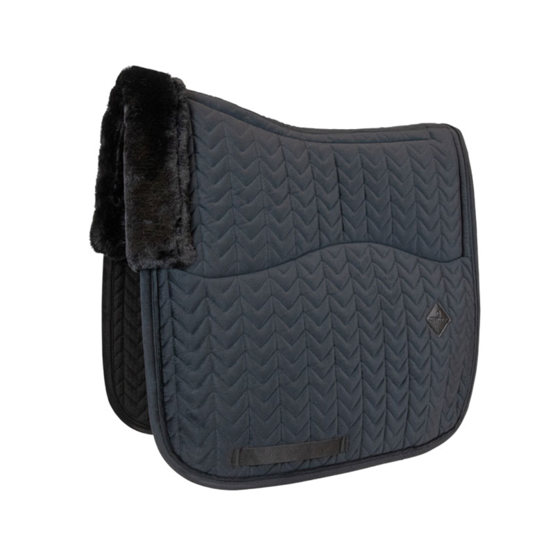 Kentucky Dressage Skin Friendly Saddle Pad Velvet Black-1