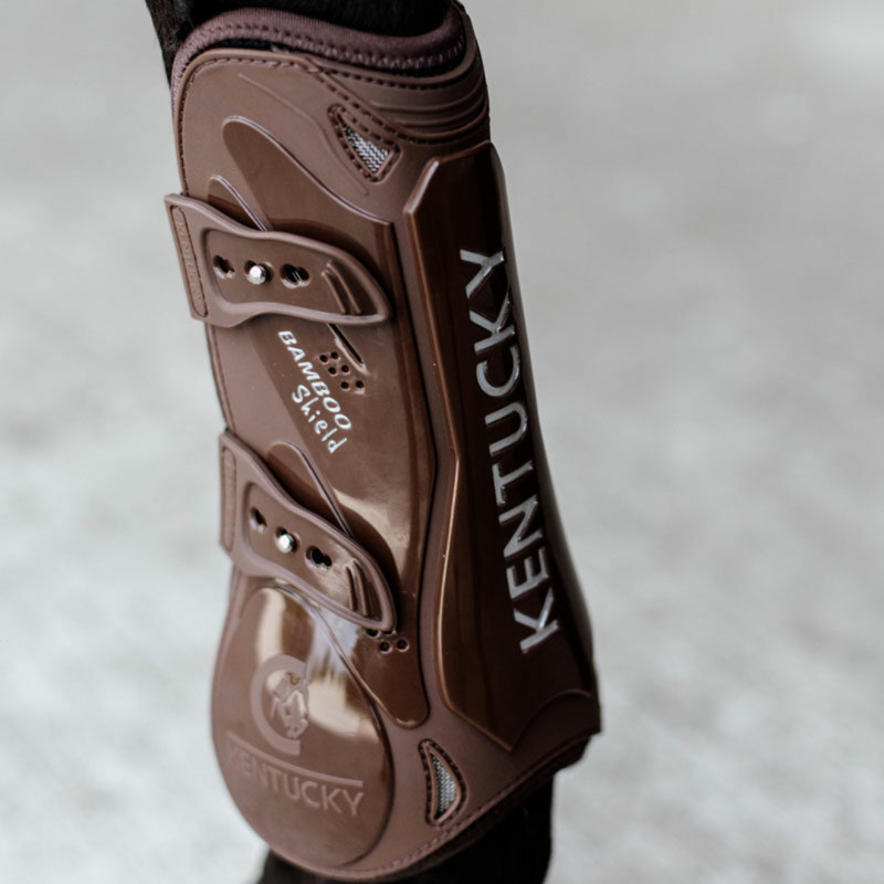Kentucky Tendon Boots Bamboo Shield Elastic Brown-1