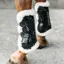 Kentucky Vegan Sheepskin Tendon Boots Bamboo Shield Elastic Black