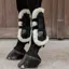 Kentucky Vegan Sheepskin Tendon Boots Velcro Black