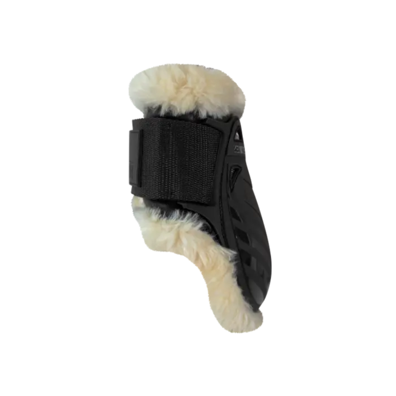 Kentucky Vegan Sheepskin Young Horse Fetlock Boots Black-3