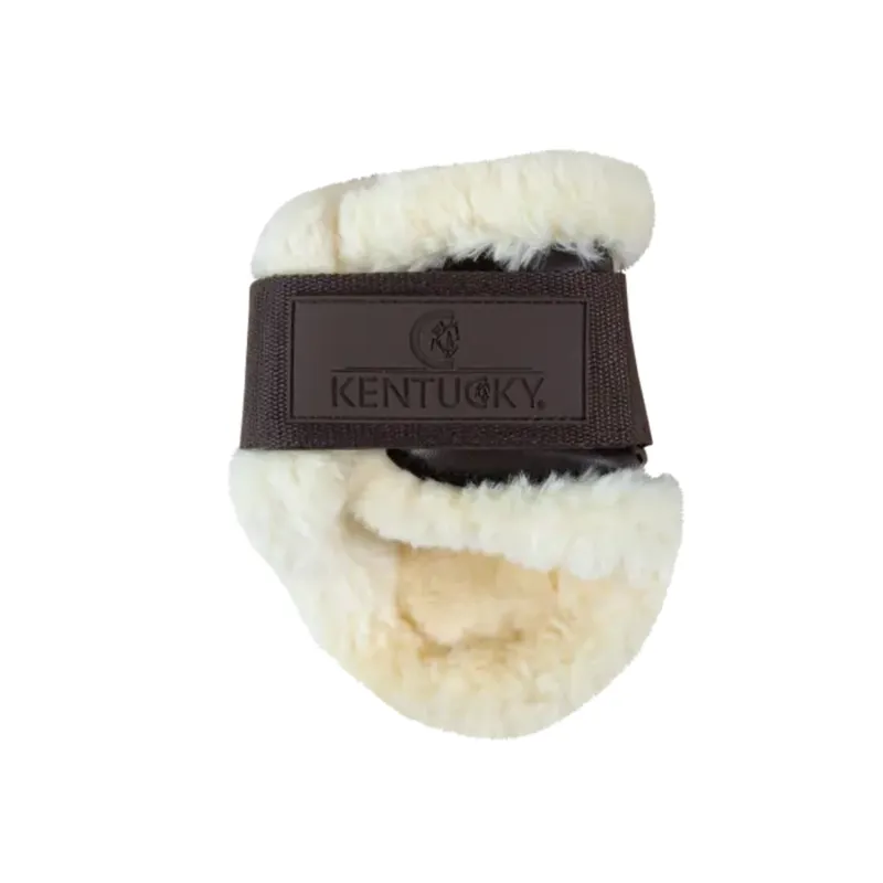 Kentucky Vegan Sheepskin Young Horse Fetlock Boots Brown-2