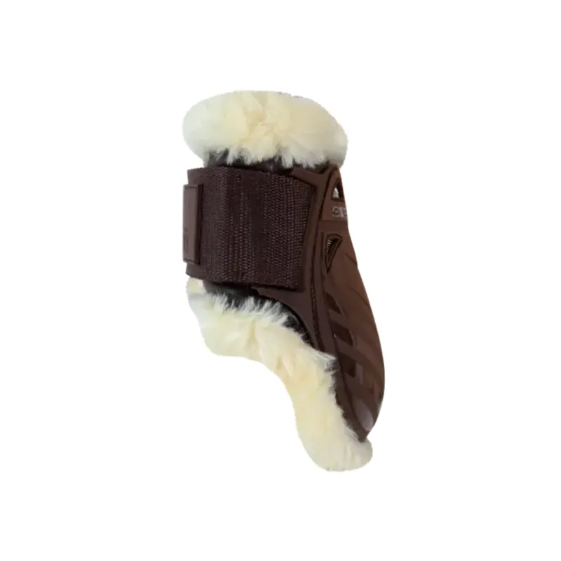 Kentucky Vegan Sheepskin Young Horse Fetlock Boots Brown-3