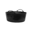 Red Gorilla Small Shallow Tub in Black