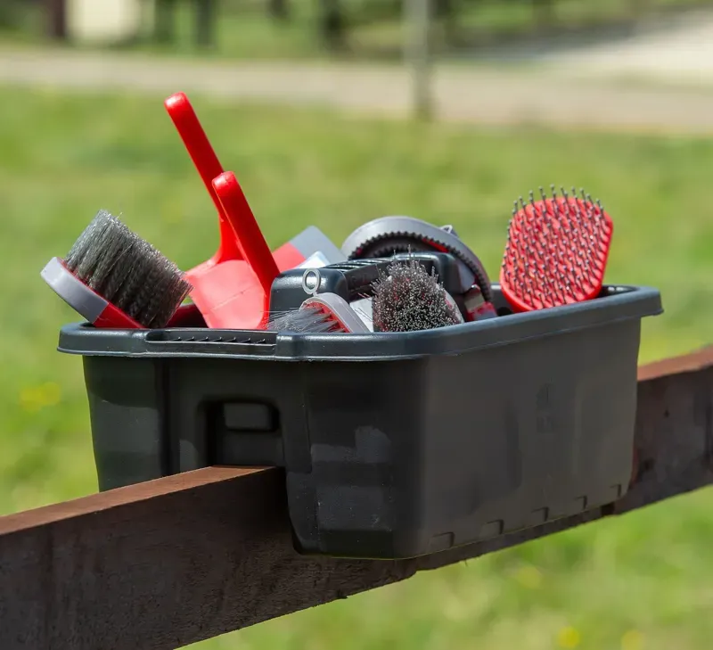 Red Gorilla Plastic Tote Tray in Black