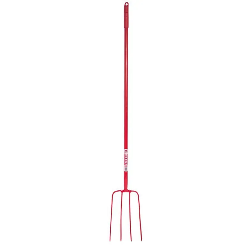 Red Gorilla 4 Prong Straight Handle Fork in Red