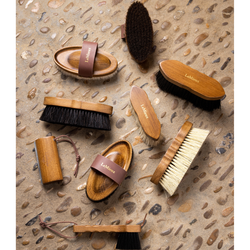 LeMieux Artisan Soft Goats Hair Brush Brown-2