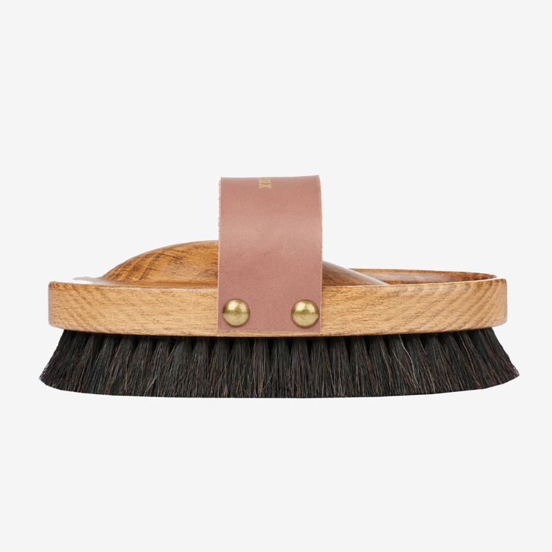 LeMieux Artisan Lambswool Body Brush Brown-1