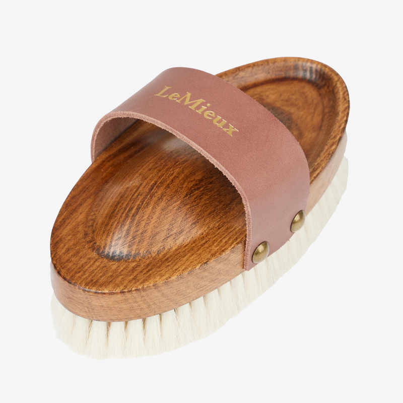 LeMieux Artisan Soft Goats Hair Brush Brown-1