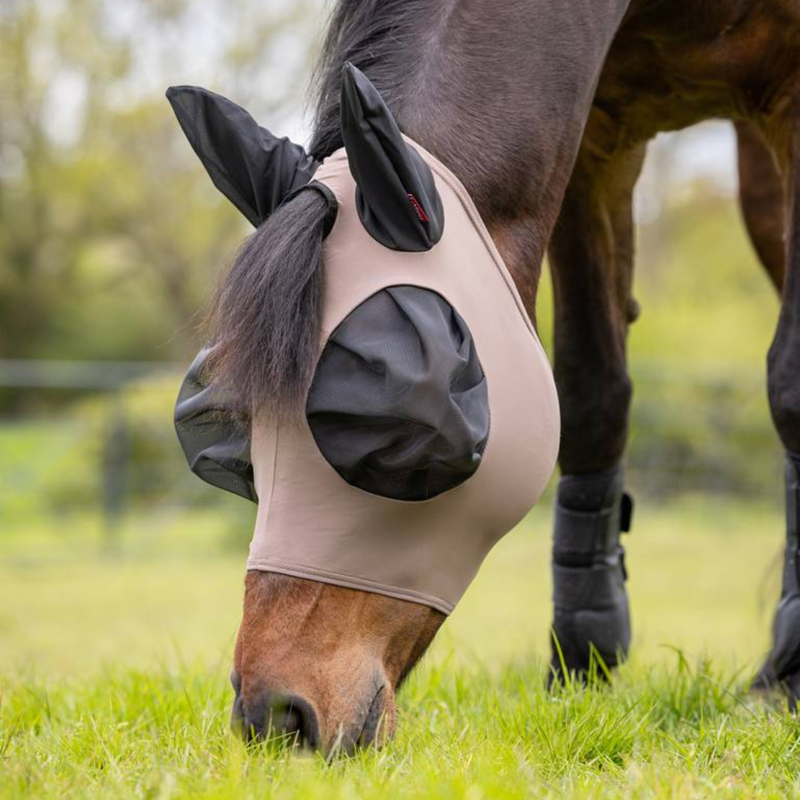 LeMieux Bug Relief Half Mask Walnut-1