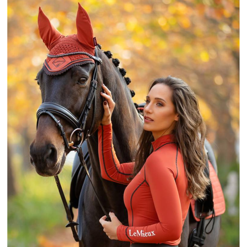 LeMieux Classic Fly Hood  Sienna-1